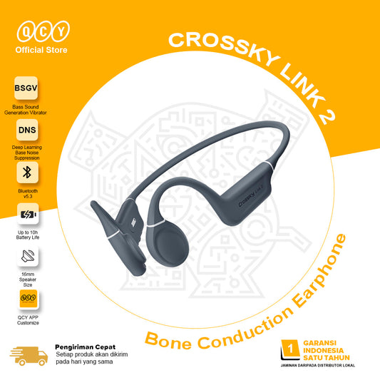 QCY  Crossky Link2 Open Sport Over ear TWS 5.3 Bluetooth Headset
