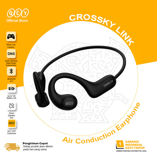 QCY  Crossky Link Open Sport Over ear TWS 5.3 Bluetooth Headphones