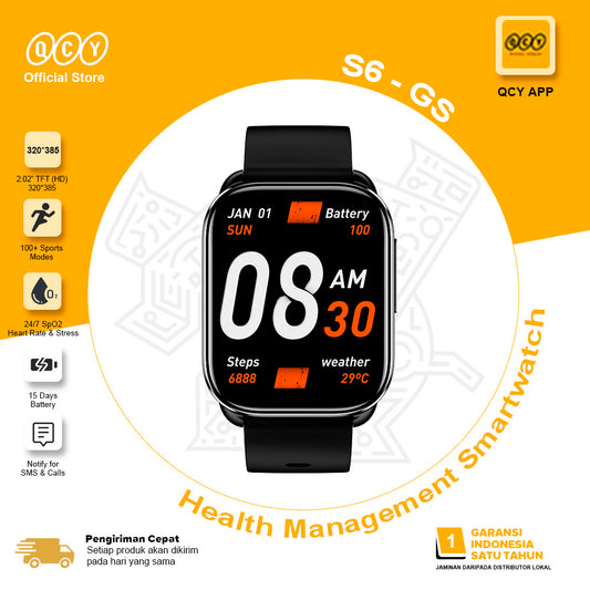 QCY  2.02-inch HD display GS sport Bluetooth Smartwatch