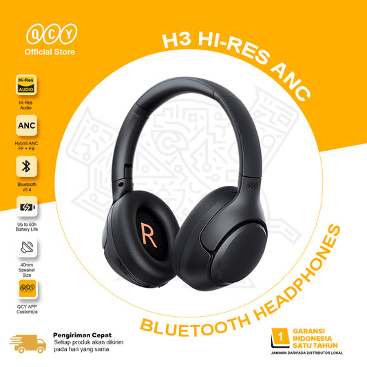 QCY  H3 Wireless 5.4 Bluetooth Noice Canceling HeadPhone ANC
